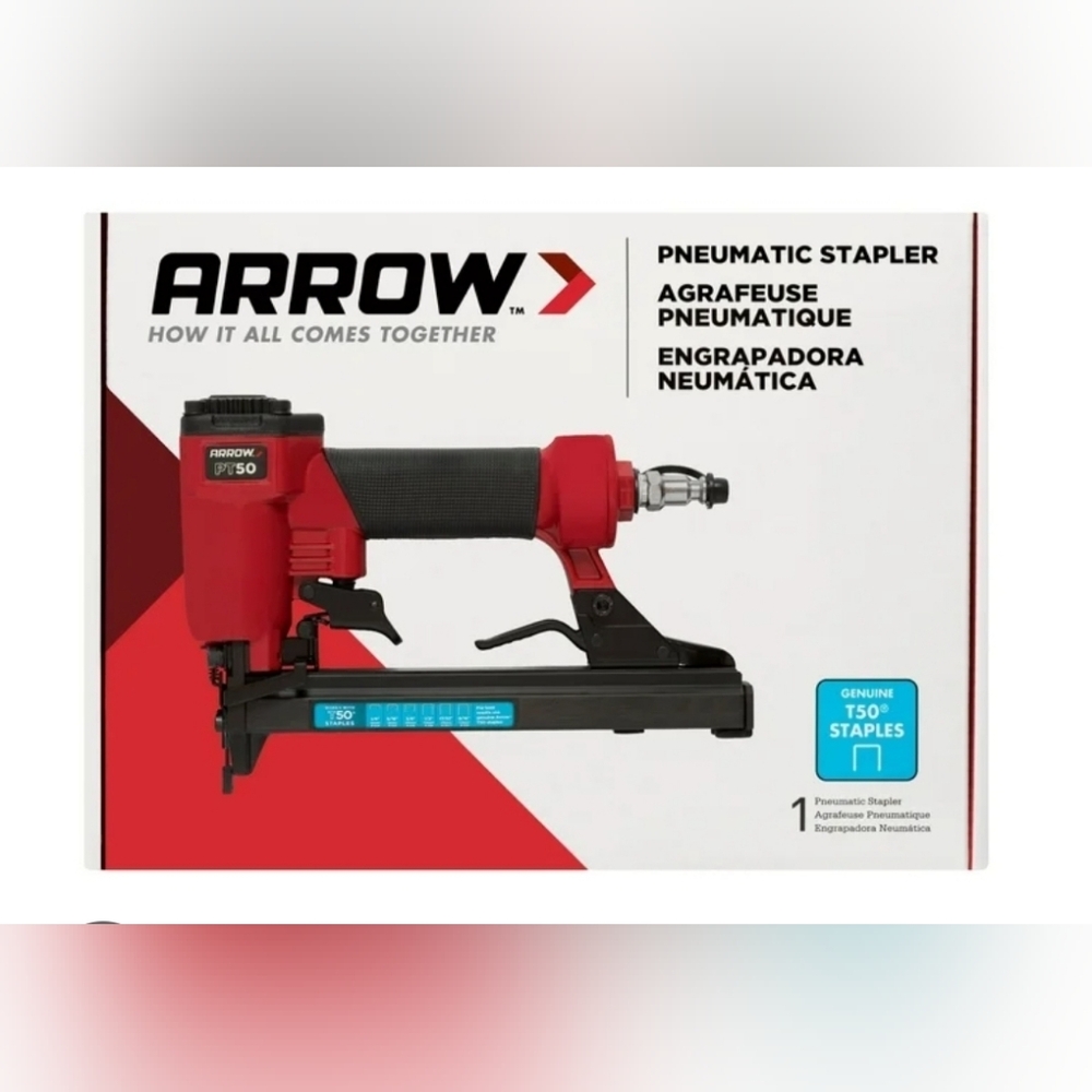 NEW in Box ARROW PT50 Heavy Duty T50 Staples Staple Gun Air Quick Connect Releas